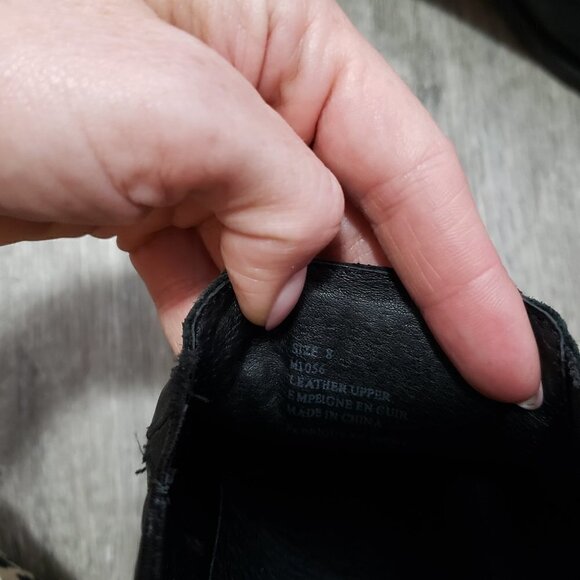 E Collection * Men's Black Leather Slip On Shoes 8 - Picture 8 of 10